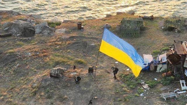 le drapeau serpent de l'Ukraine
