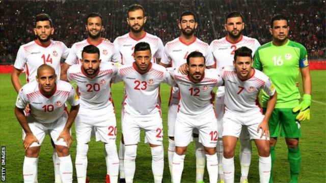 Des joueurs de l'équipe nationale senior de la Tunisie