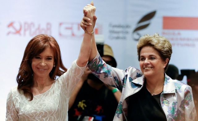 Cristina Fernández y Dilma Rousseff