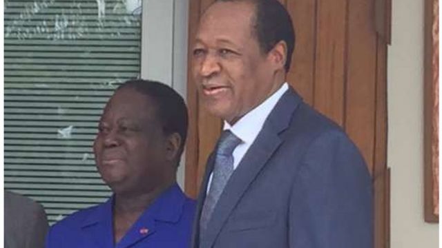 Henri Konan Bédié et Blaise Compaoré