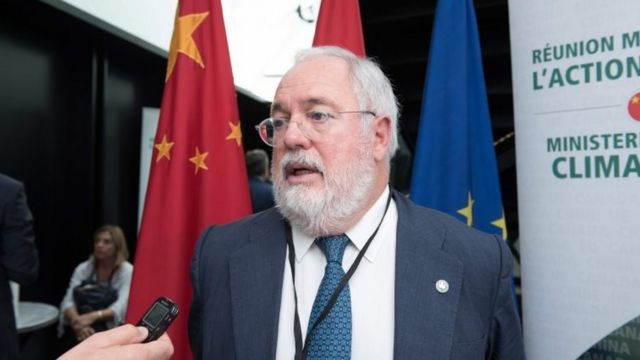 European Commissioner for Climate Action and Energy Miguel Arias Canete at a meeting in Montreal, Canada. Photo: 16 September 2017
