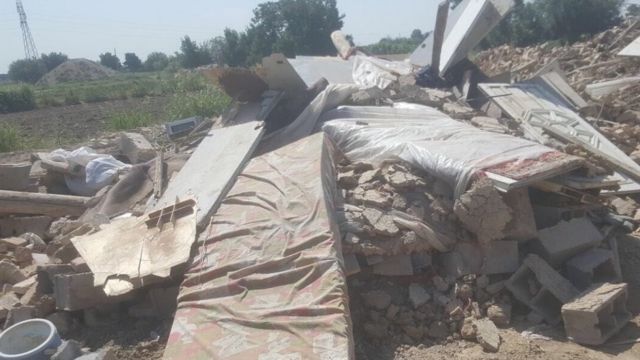 تخریب آلونک‌های بلوچ‌های پاکستانی