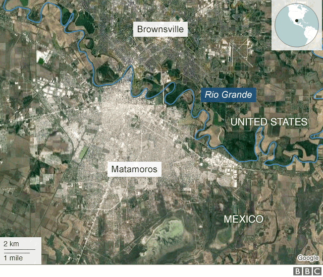 Map of Matamoros