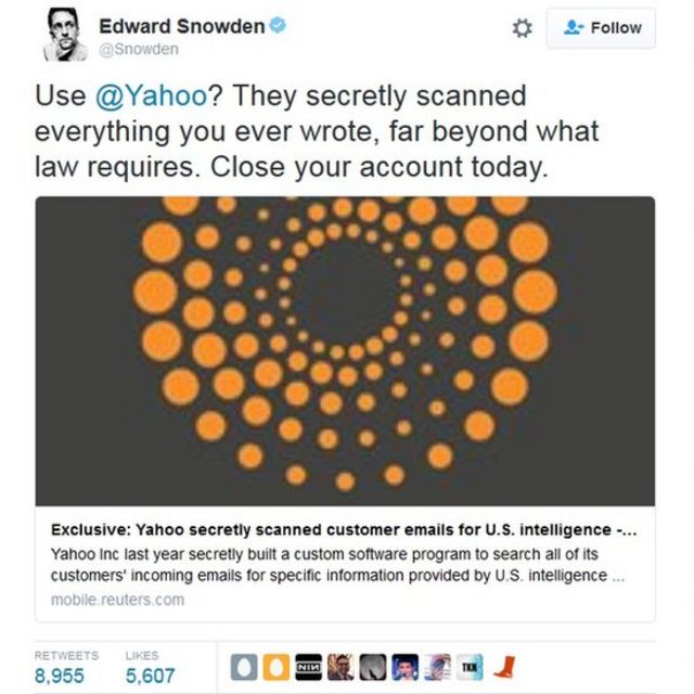 Twitter de Edward Snowden