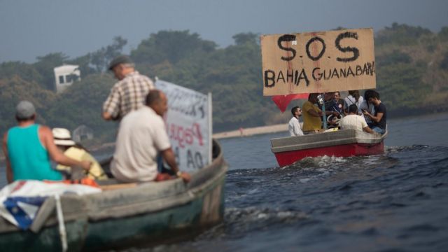 Barcos na Baia de Guanabara