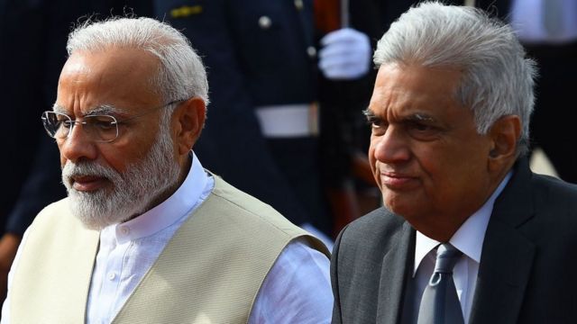Prime Minister Modi and Ranil Wickremesinghe
