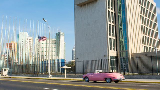 Embajada estadounidense en La Habana.