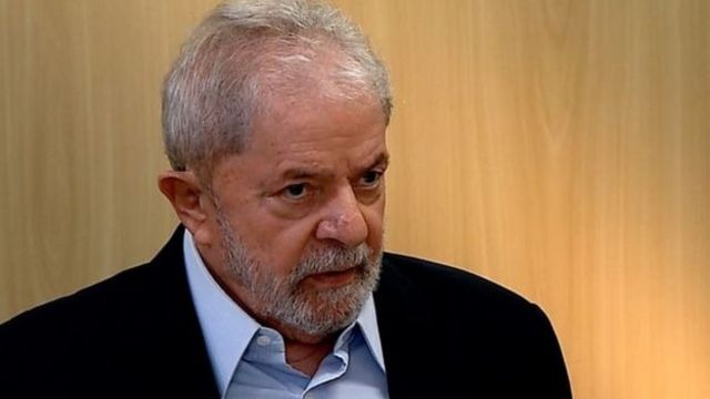 O ex-presidente Lula em entrevista para a BBC