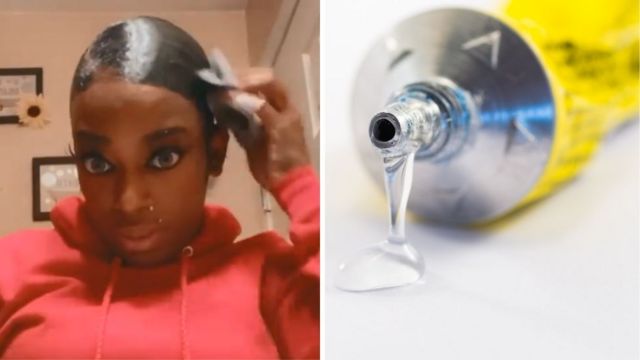 Gorilla glue: Tessica Brown use 'gorilla glue adhesive' instead of real hair  spray to gel her hair, 15 times washing and hospital visit no gree wash am  comot - BBC News Pidgin
