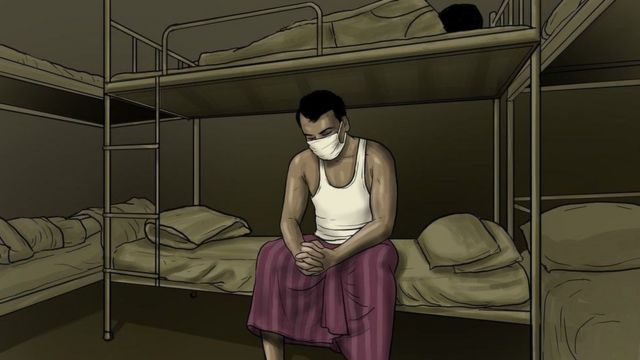 শিল্পীর চোখে একজন শ্রমিক।
