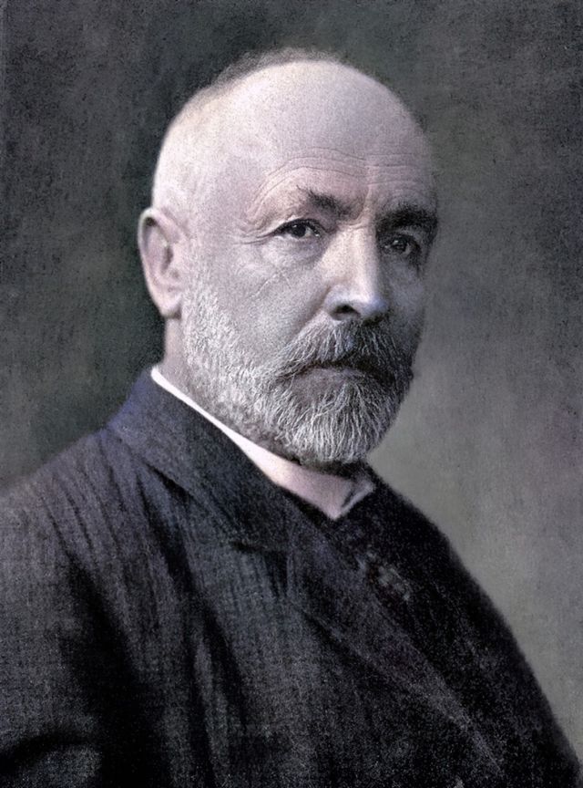 Black and white portrait of Georg Cantor
