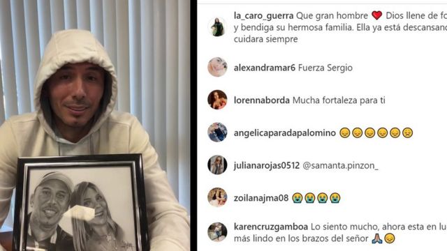 Sergio Vega durante un Instagram live