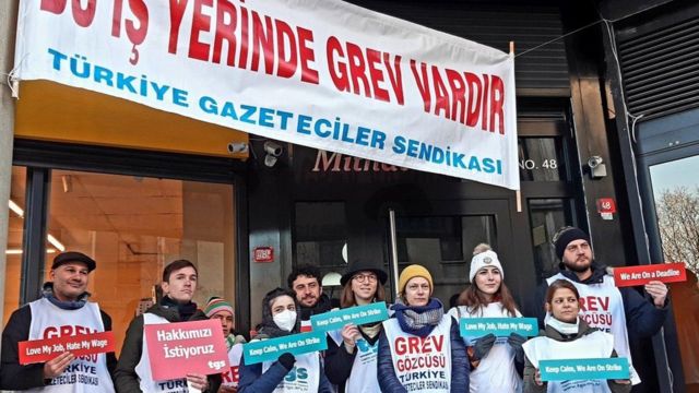 BBC İstanbul Bürosu çalışanları grevde