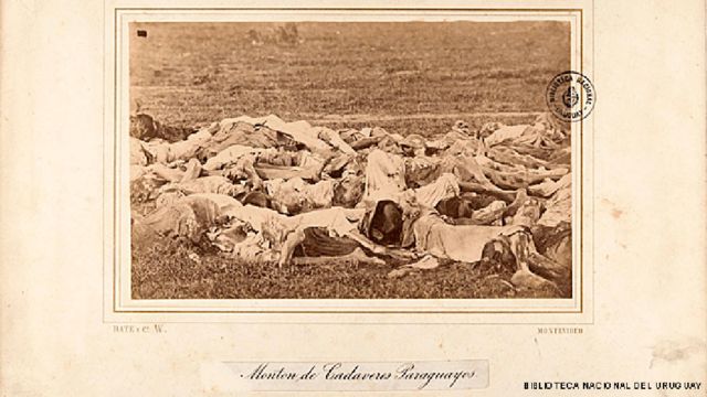 Cadáveres de paraguaios mortos na Guerra do Paraguai