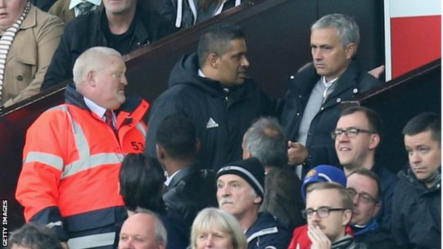 José Mourinho a été exclu à la mi-temps du match contre Burnley
