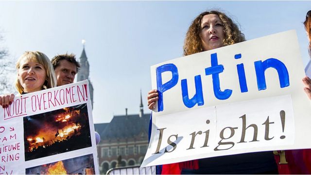 Caannimada Putin ayaa kor u kacday ka dib markii la qabsaday Crimea 2014kii.