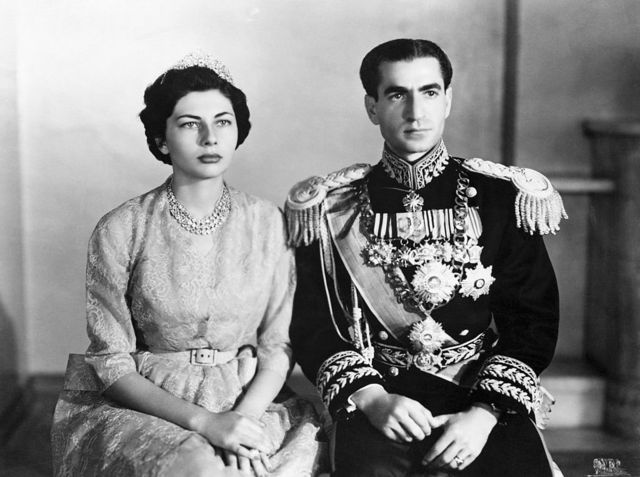 Shah Mohamed Reza Pahlavi and his then wife, Queen Soraya, in 1951.