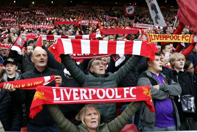 Aficionados de Liverpool