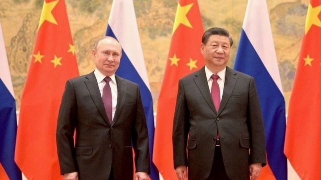 Chinese President Xi and Russian President Putin