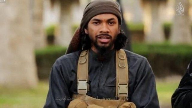 تصویر نیل پراکاش در یک فیلم تبلیغاتی داعش