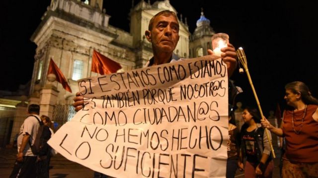 Protesta contra la corrupción en Guatemala