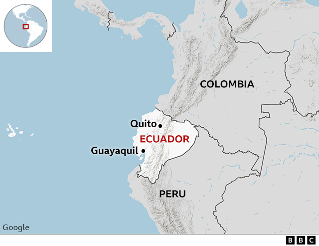 Map of Ecuador