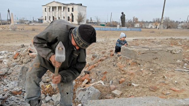 Деревня в Казахстане