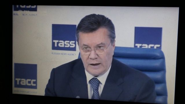 Виктор Янукович так и не свидетельствовал в процессе против себя, но несколько раз давал пресс-конференции в России