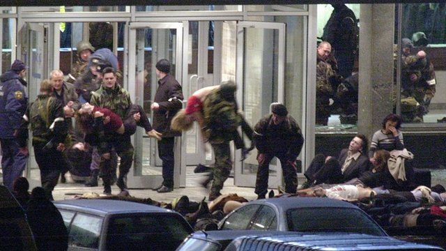 Hostages removed from theater in Moscow