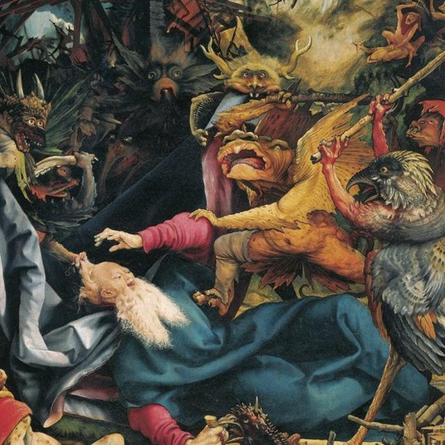 The Temptation of St Anthony, 1510-1515, detail from a panel of the Isenheim altarpiece, by Matthias Grunewald (ca 1470-1530)