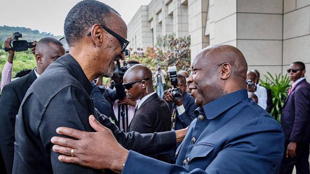 Prezida Kagame baramukanya na Perezida Ndayishimiye 