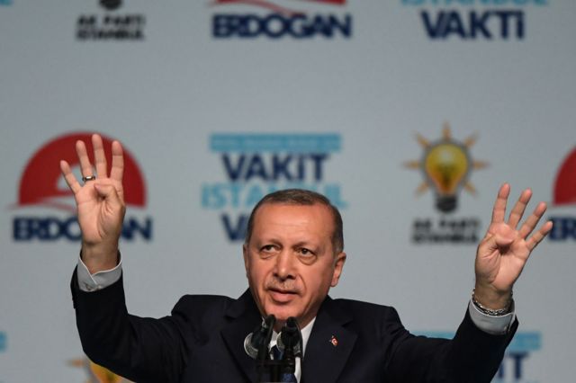 Erdoğan, 2013 sonrasında Rabia işaretini yapmaya başladı.