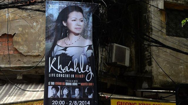 Poster show ca nhạc của ca sĩ Khánh Ly vào năm 2014