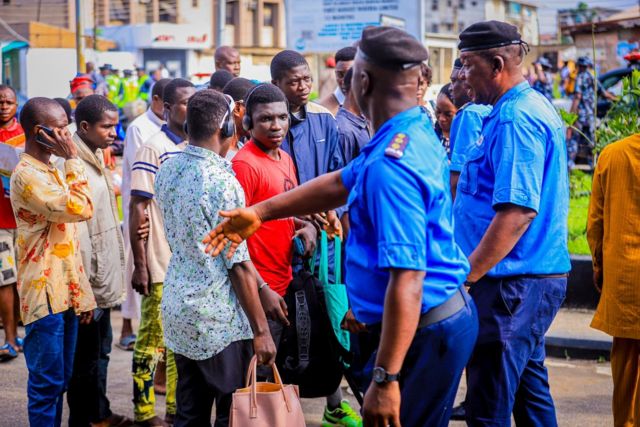 Unilag Protest Today Dss Police Plus All Di Drama For Unilag Protest Bbc News Pidgin