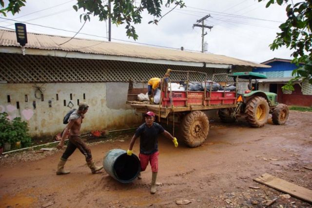 Trabalhadores em Guiana