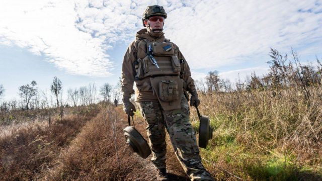 розмінування, поле
