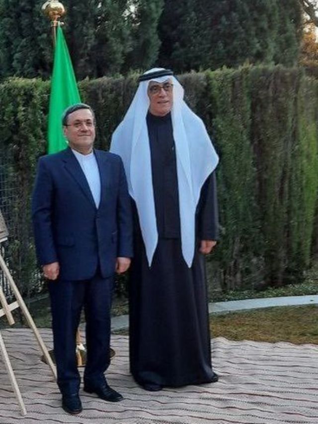 حسن قشقاوی سفیر ایران در اسپانیا در میهمانی افطاری سفیر عربستان