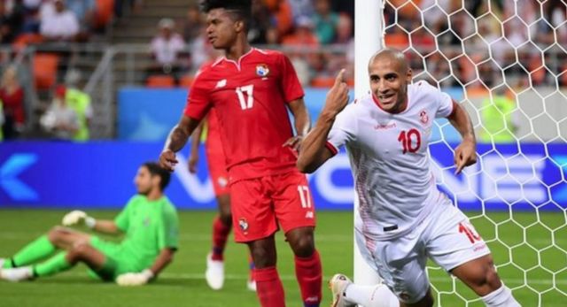 Khazri at the 2018 World Cup in Russia.