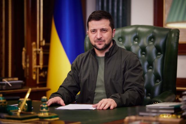 Ukrainian President Volodymyr Zelensky