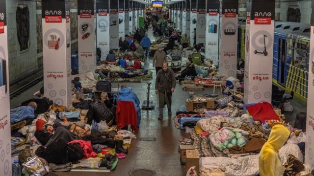 Kharkiv metro, March 28, 2022