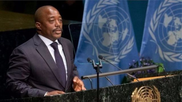 Prezida wa RDC Joseph Kabila ari ku butegetsi kuva mu 2001