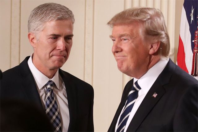 Нил Горсач и Дональд Трамп
