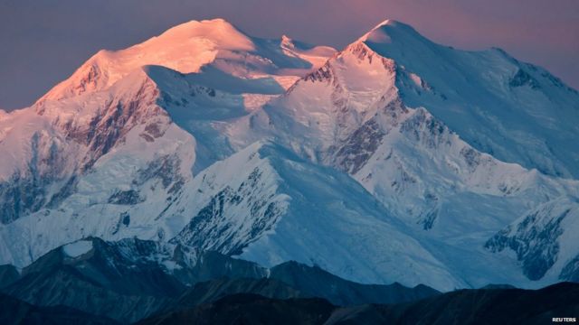 Mount McKinley is shown in this handout photo provided by the National Park Service in Alaska 11 January 2011