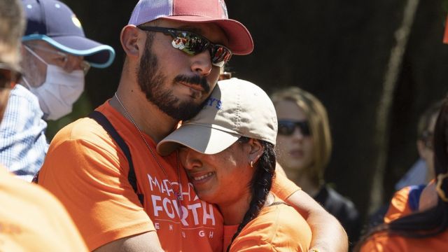 Padres de la matanza de Uvalde Texas