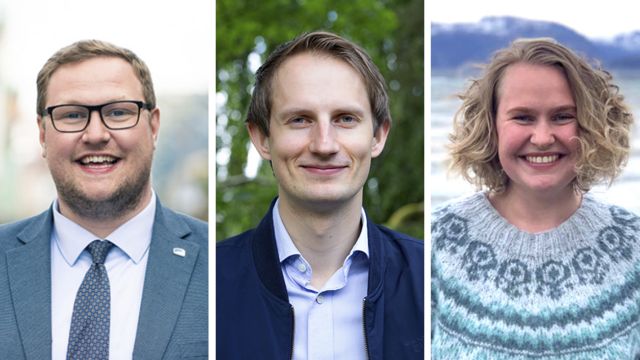 Erlend Svardal Boe, Aleksander Stokkebø y Åse Kristin Ask Bakke