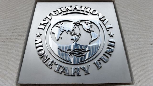 Une vue extérieure du bâtiment du Fonds monétaire international (FMI),