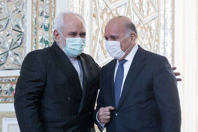 عکس خبرگزاری ایسنا از دیدار فواد حسین و محمد جواد ظریف