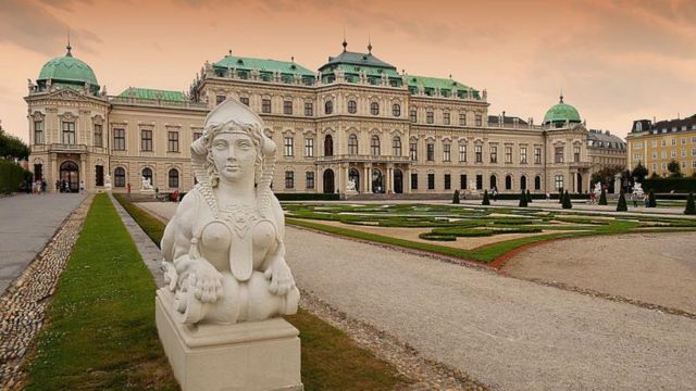 O Palácio Belvedere, em Viena