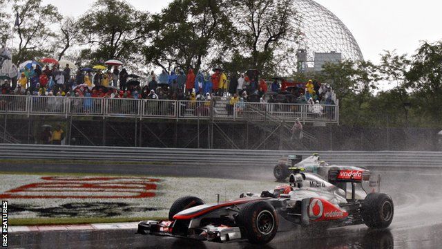 Jenson Button wins the 2011 Canadian GP