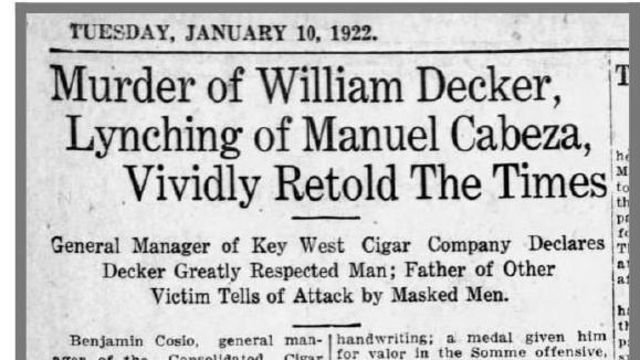 Recorte de prensa del diario The Tampa Times, que recoge los testimonios de allegados de los dos muertos 15 días después del suceso. 